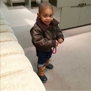 Brown Leather bomber